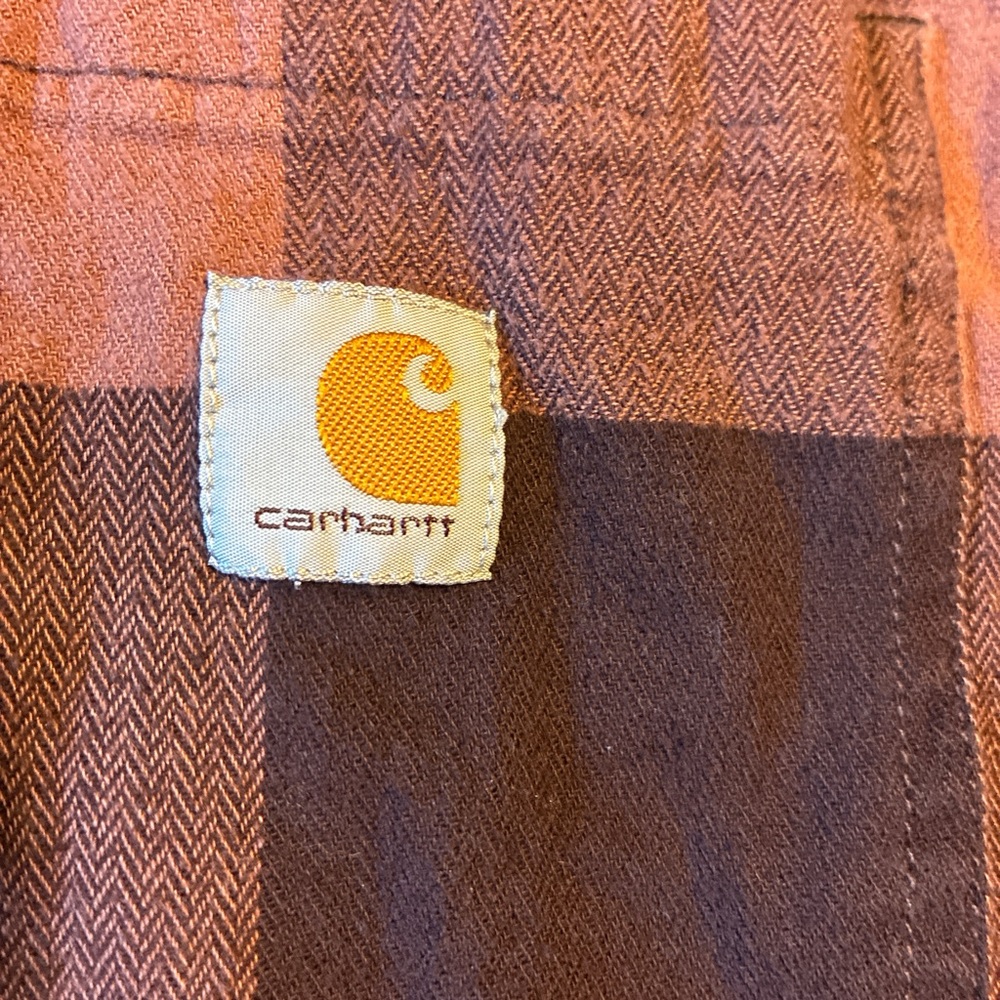 Carhartt Rugged Flex Plaid Shirt - Purple and Brown - Picture 3 of 4